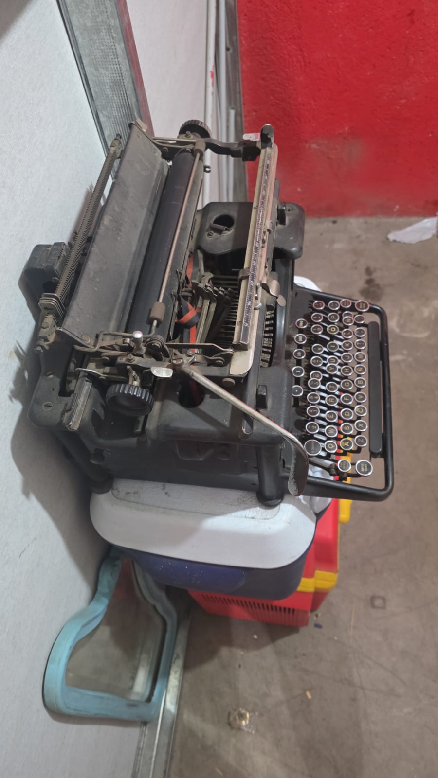 Maquina de escribir antigua.